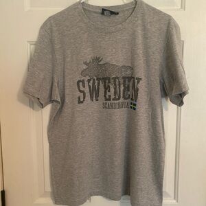 Gray Sweden Graphic T-Shirt